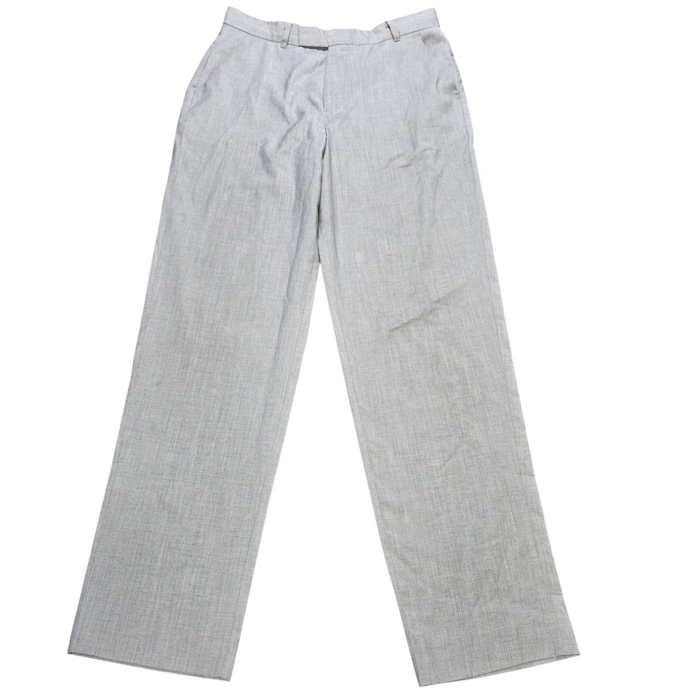 Calvin Klein Flat Front Dress Pants Boy's 20 Reg 30×31 Gray Heathered Straight